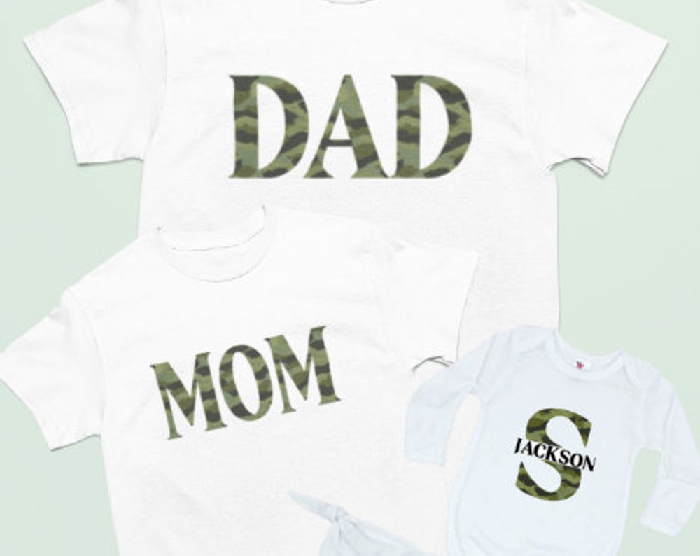 Matching new baby hospital outfits