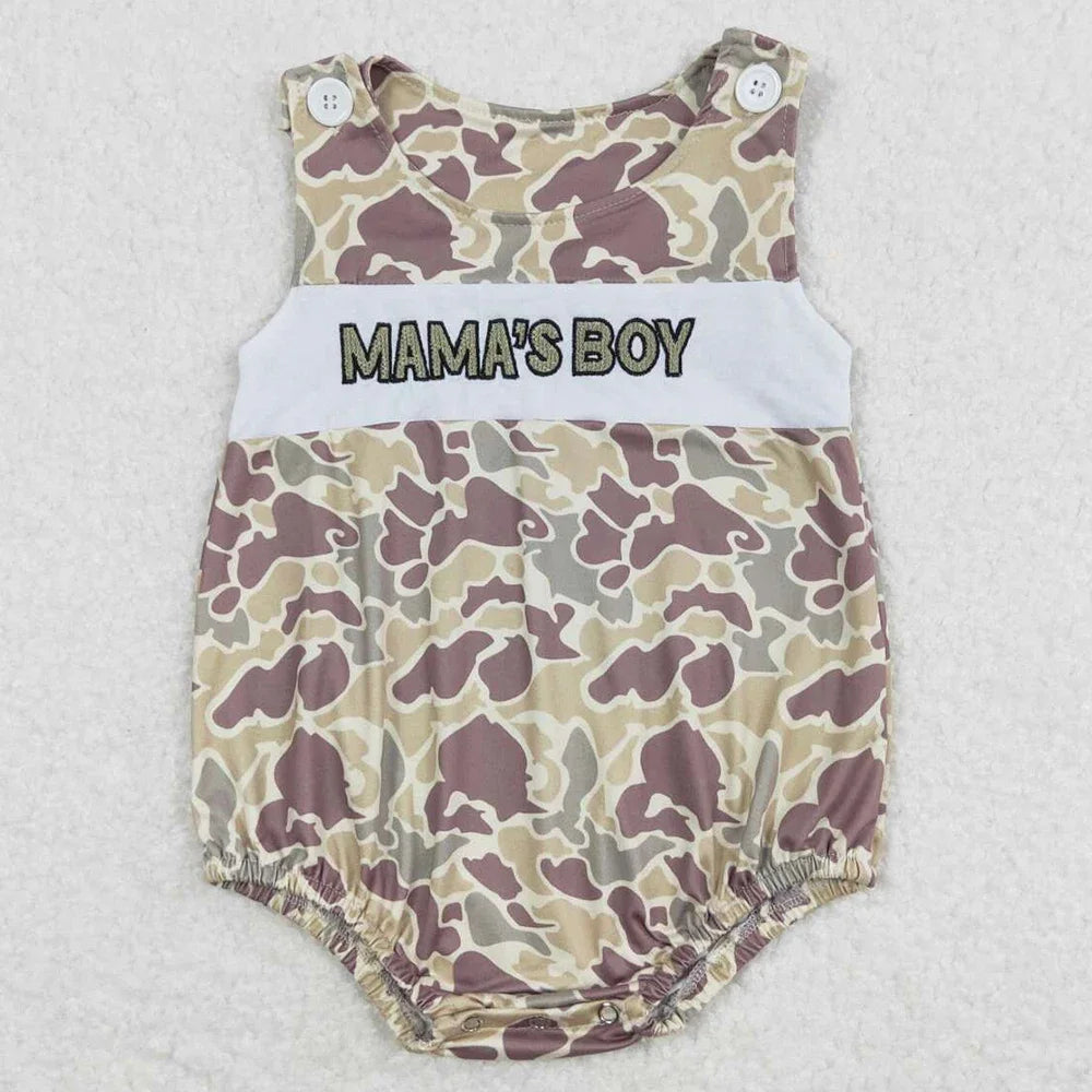 Boutique Infant Baby Boys Bubble Rompers Fashion Kids Designer Clothes Boys Camo Ducks Short Sleeve Rompers Toddler Boys Onesies