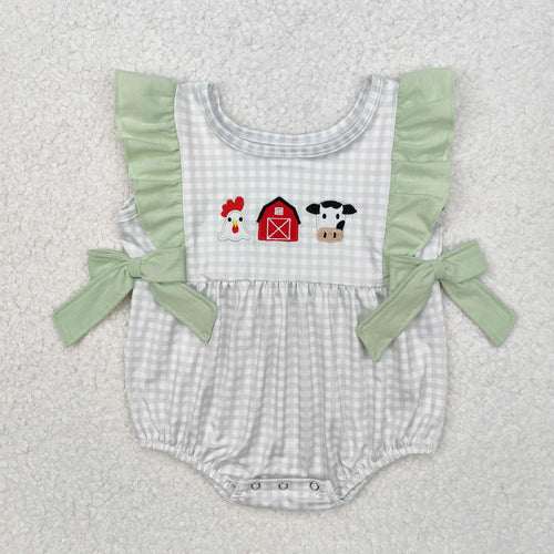 Embroidery Farm Cow House Chicken outfit