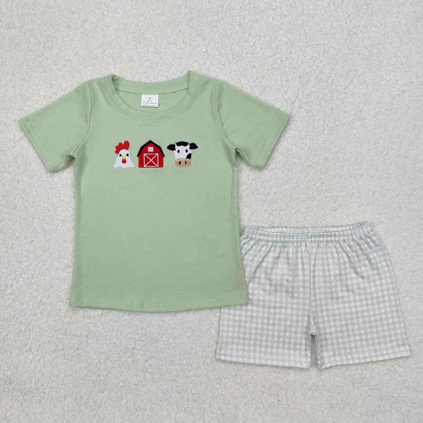 Embroidery Farm Cow House Chicken outfit