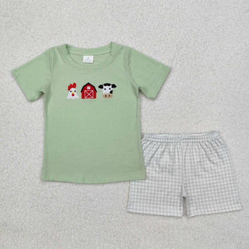 Embroidery Farm Cow House Chicken outfit