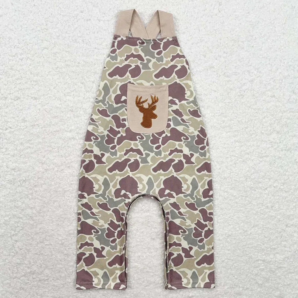 Boutique Infant Baby Boys Bubble Rompers Fashion Kids Designer Clothes Boys Camo Ducks Short Sleeve Rompers Toddler Boys Onesies